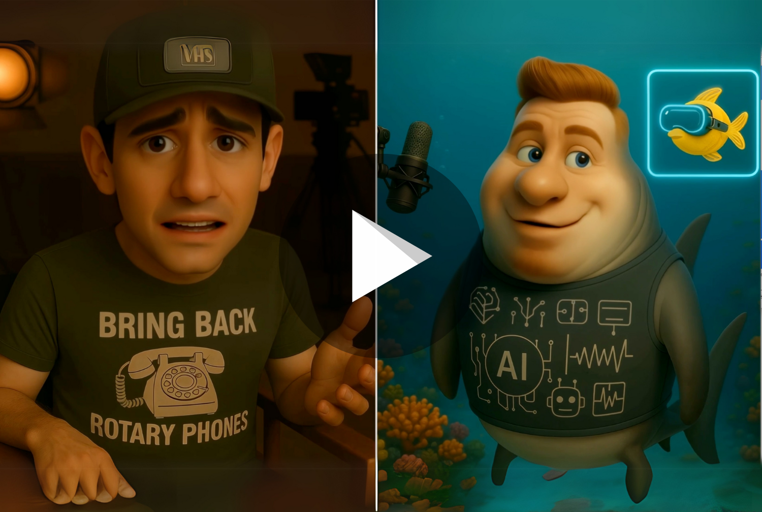 Pixar-Style Animated Video Podcasts